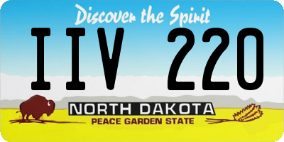 ND license plate IIV220