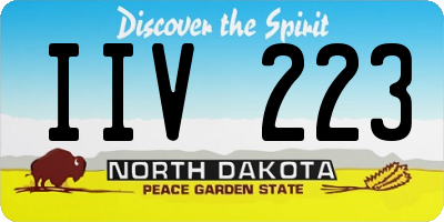ND license plate IIV223