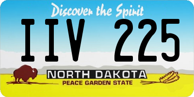 ND license plate IIV225