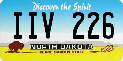 ND license plate IIV226