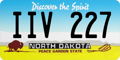 ND license plate IIV227