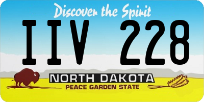 ND license plate IIV228