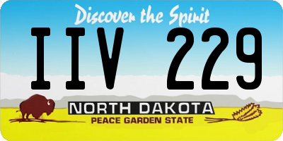 ND license plate IIV229