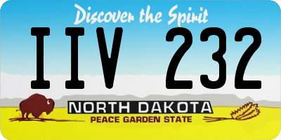 ND license plate IIV232