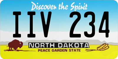 ND license plate IIV234