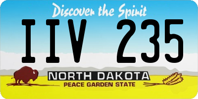 ND license plate IIV235