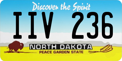 ND license plate IIV236