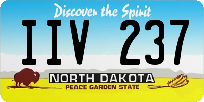 ND license plate IIV237