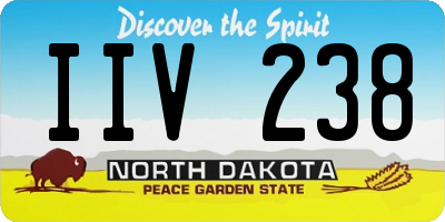 ND license plate IIV238