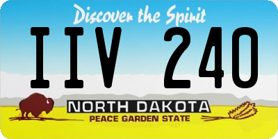 ND license plate IIV240