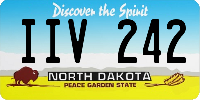 ND license plate IIV242