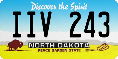 ND license plate IIV243