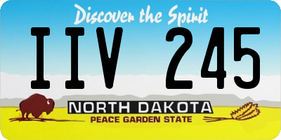 ND license plate IIV245
