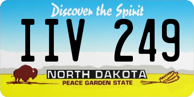 ND license plate IIV249