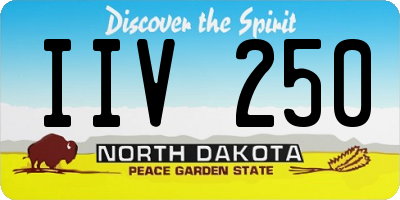 ND license plate IIV250