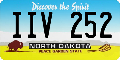 ND license plate IIV252