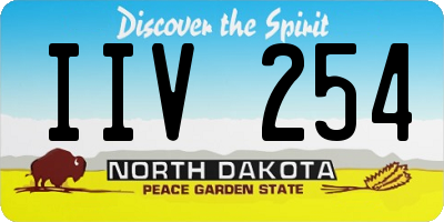 ND license plate IIV254