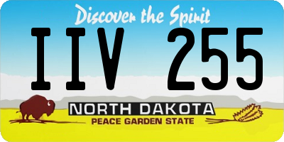 ND license plate IIV255