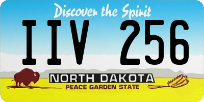 ND license plate IIV256