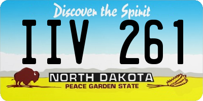 ND license plate IIV261