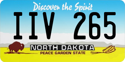 ND license plate IIV265