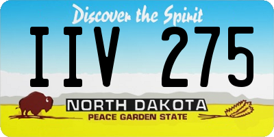 ND license plate IIV275