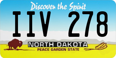 ND license plate IIV278