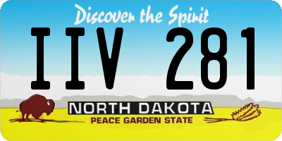 ND license plate IIV281