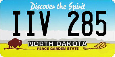 ND license plate IIV285