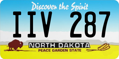 ND license plate IIV287