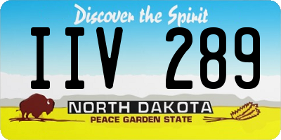 ND license plate IIV289