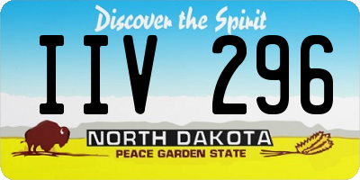 ND license plate IIV296