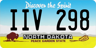 ND license plate IIV298