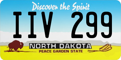 ND license plate IIV299