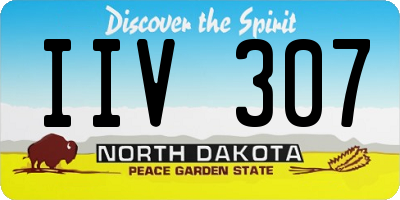 ND license plate IIV307