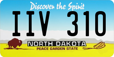 ND license plate IIV310