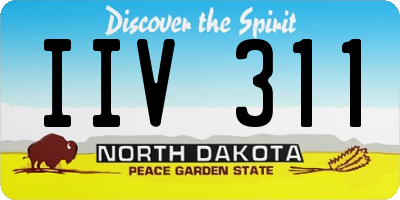 ND license plate IIV311