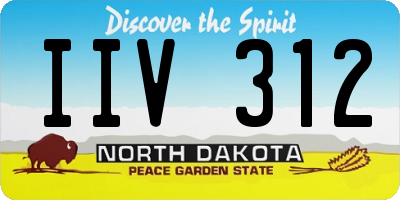 ND license plate IIV312