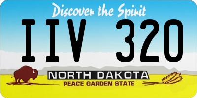 ND license plate IIV320