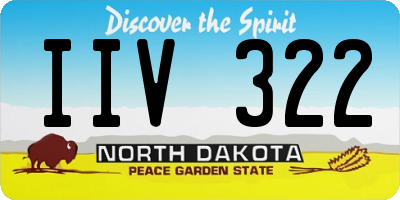ND license plate IIV322