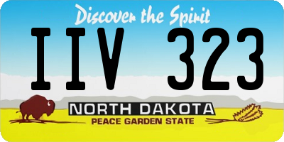ND license plate IIV323