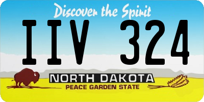ND license plate IIV324