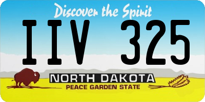 ND license plate IIV325