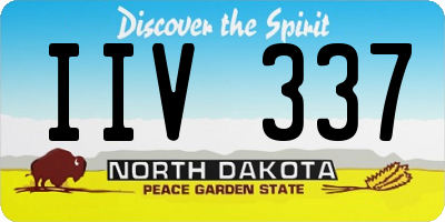 ND license plate IIV337