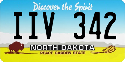 ND license plate IIV342