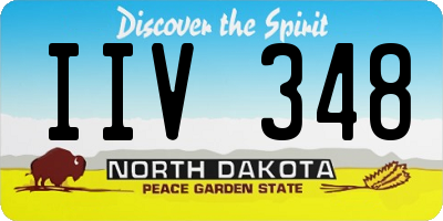 ND license plate IIV348