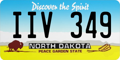 ND license plate IIV349