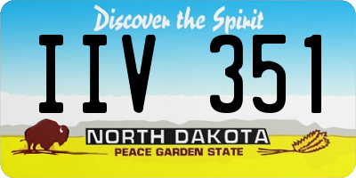 ND license plate IIV351