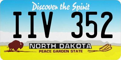 ND license plate IIV352