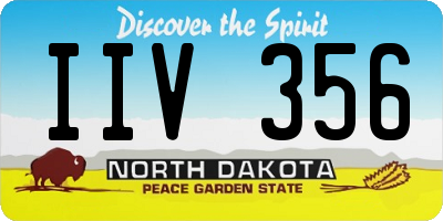 ND license plate IIV356